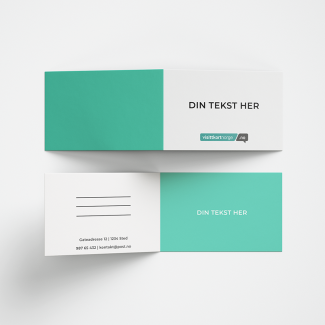 Brettet visittkort - Horisontal