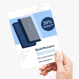 Flyer A5 - Knust skjerm