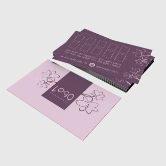 Lojalitetskort - Blomsterstil