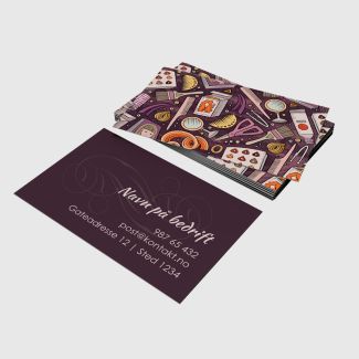 Visittkort - Fargerik frisør