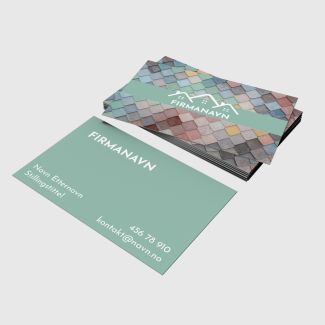 Visittkort - Fargerik takstein