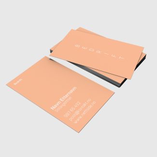 Visittkort - Peach Fuzz