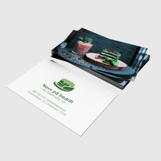 Visittkort - Raw kake