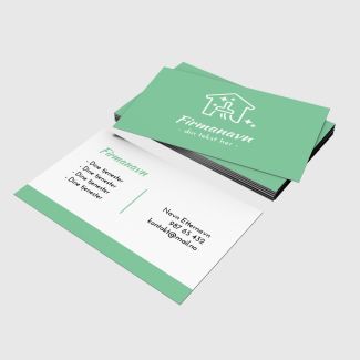 Visittkort - Rent hjem grønn