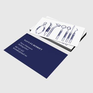 Visittkort - Tannlegeutstyr