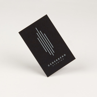 Visittkort hvitt trykk