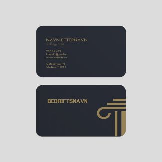 Visittkort med runde hjørner