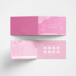 Lojalitetskort - Boba - 4-sidig