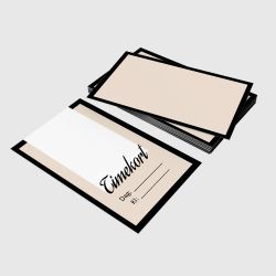 Visittkort - Beige time