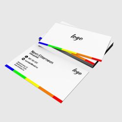 Visittkort - Enkle farger