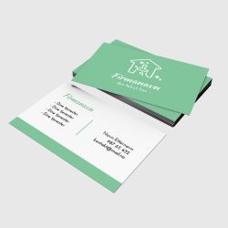 Visittkort - Rent hjem grønn