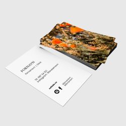 Visittkort - Sosial blomst