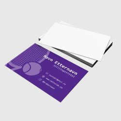 Visittkort - Tennistrener