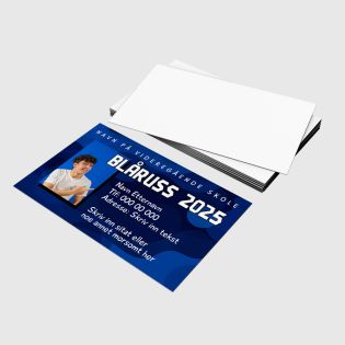 Russekort - Blå bobler